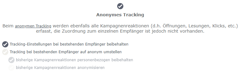 Anonymes Tracking