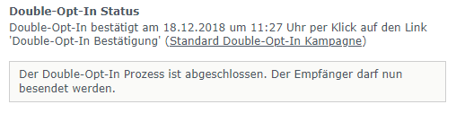 Double-Opt-In Status