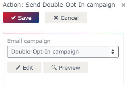 Action: Send Double-opt-in campaign