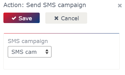 Action: Send SMS campaign