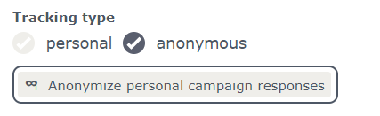 Anonymize personal campaign responses