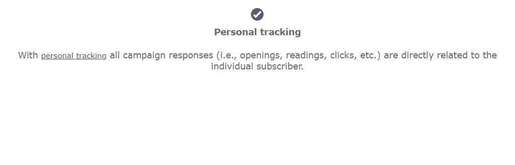 Personal tracking