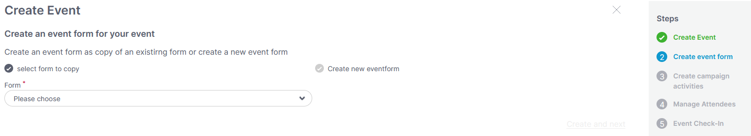 create event - event form