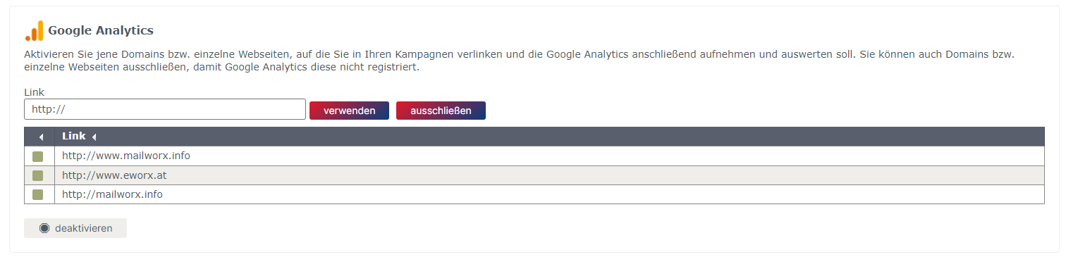 Google Analytics Integration 